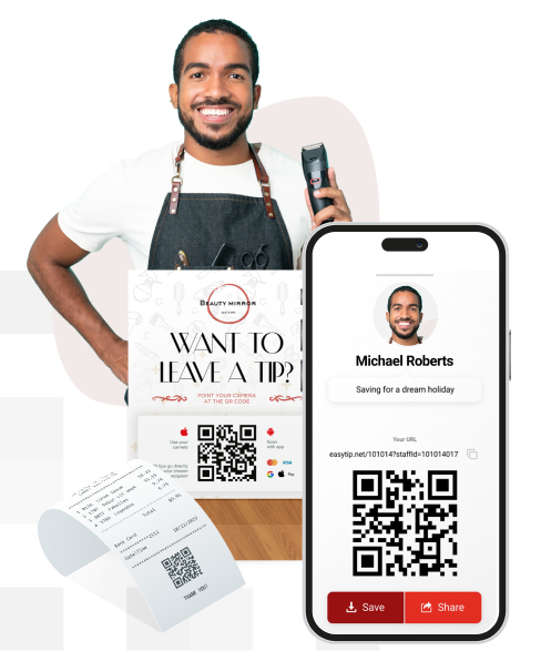 cashless tipping merchandise