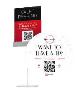 digital tipping QR merchandise