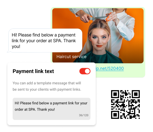 Payment link messages EasyTip