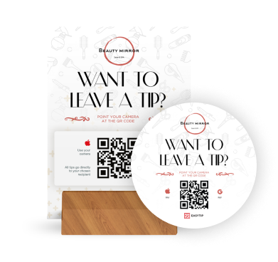 digital tipping QR code