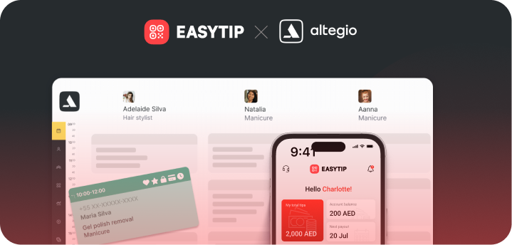 EasyTip and Altegio boost tips collection for salons